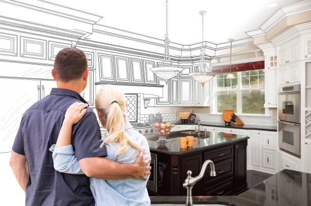 Custom kitchen cabinets installed in a Largo home